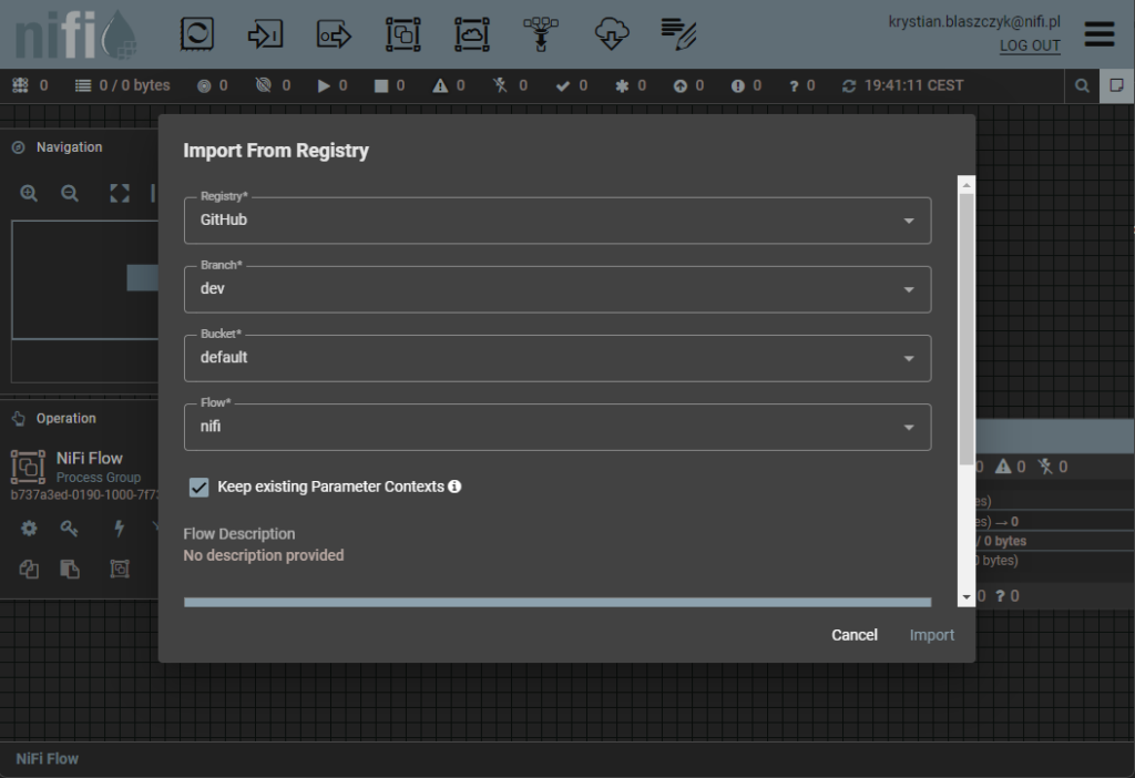 interfejs graficzny apache nifi 2.0.0